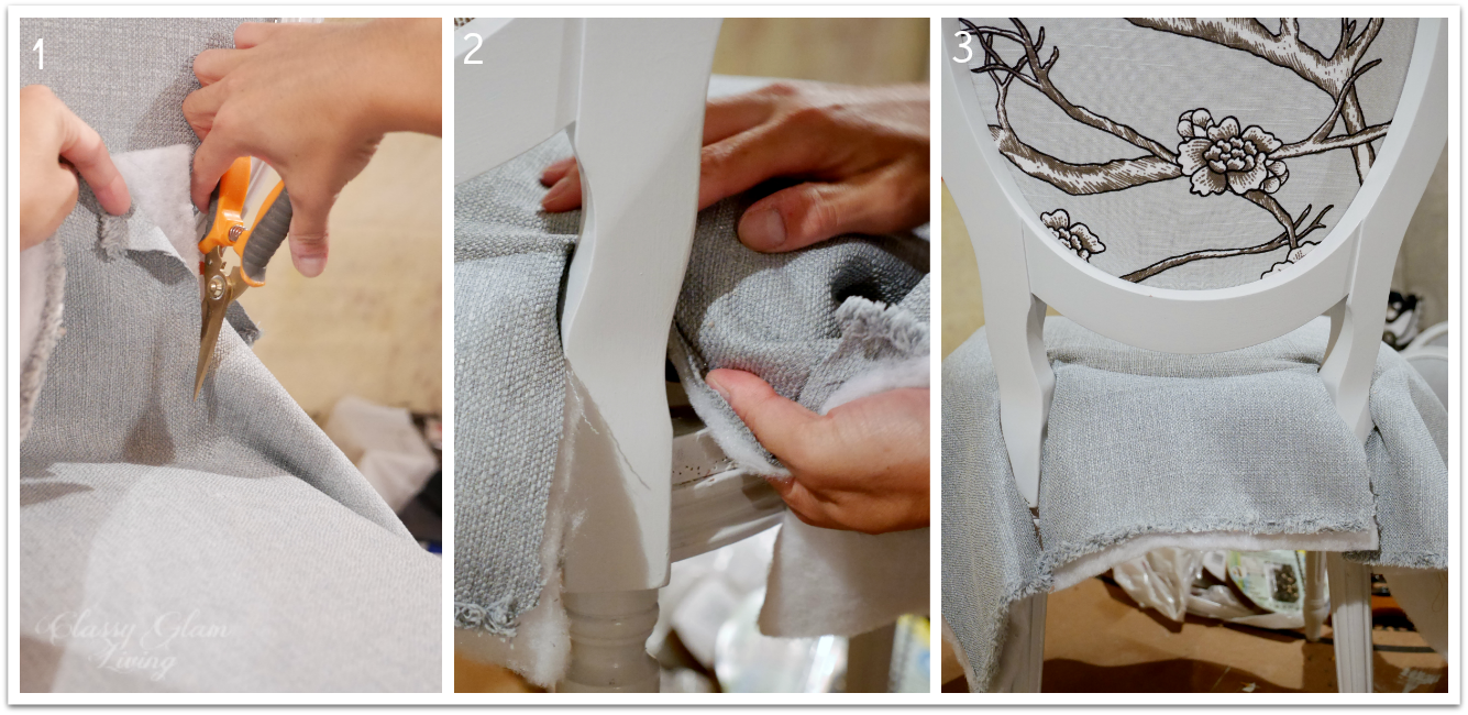 Reupholstering French Louis Chairs — Classy Glam Living